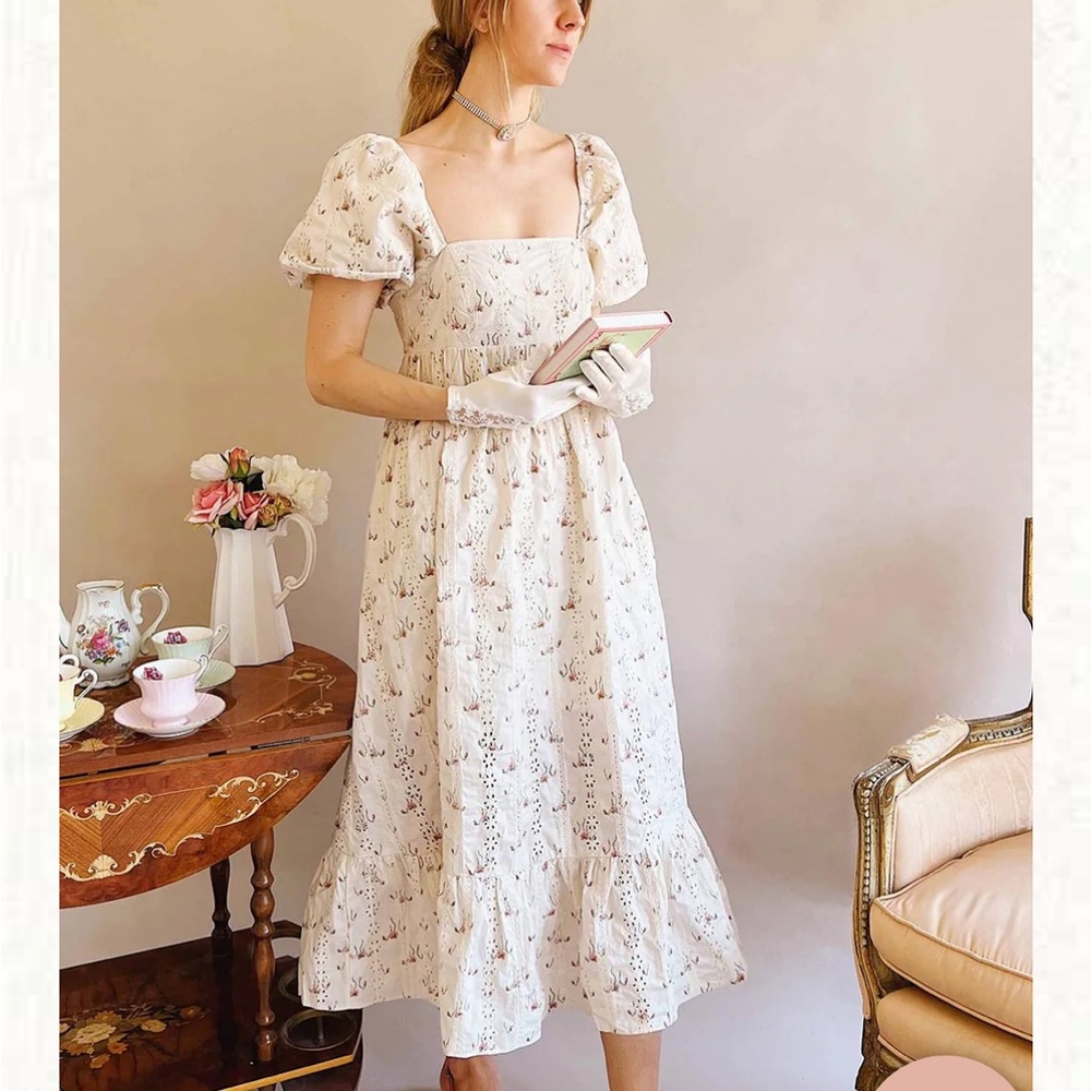 Floral Cream Dress
